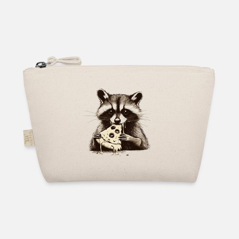 Raton laveur mangeant de la pizza Trousse biologique