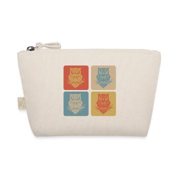 Owls Vintage Design - Organic Pouch - nature - Front