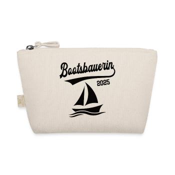 Bootsbauerin 2025 Beruf Bootsbauer Bootsbau Schiff - Bio-Täschchen - Natur - Vorne