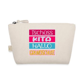 KITA ABGÄNGER SCHULANFANG EINSCHULUNG GRUNDSCHULE - Bio-Täschchen - Natur - Vorne