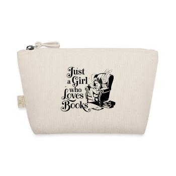 Just a Girl Who Loves Books - Bio-Täschchen - Natur - Vorne