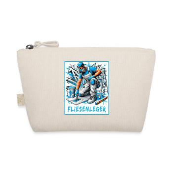 Fliesenleger – Perfektion auf jedem Boden - Bio-Täschchen - Natur - Vorne