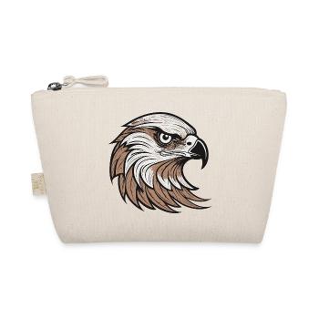 Majestic Eagle Head Illustration - Organic Pouch - nature - Front