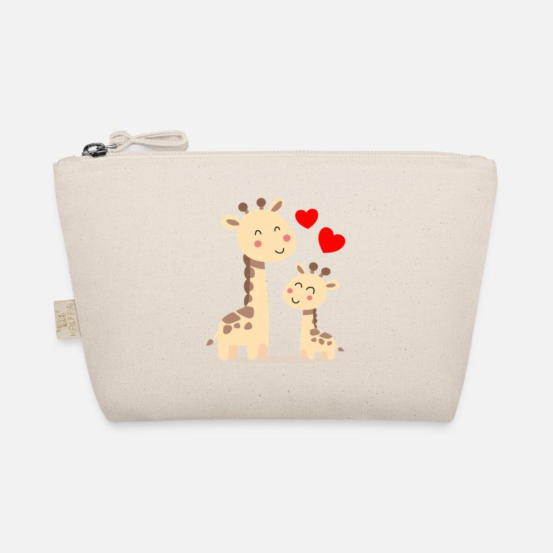 Baby Giraffe mit Mami Giraffe Bio-Täschchen