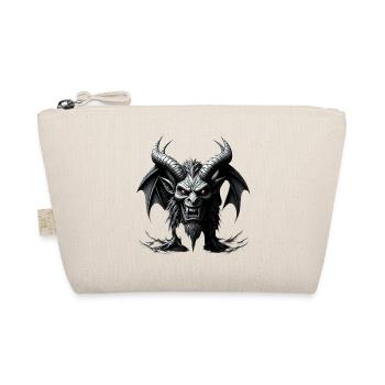 Fearsome Demon, Horns & Bat Wings - Organic Pouch - nature - Front