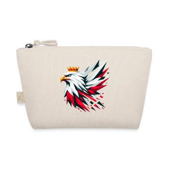 Poland Polska Eagle Flag Flag Geometry Gift - Organic Pouch - nature - Front