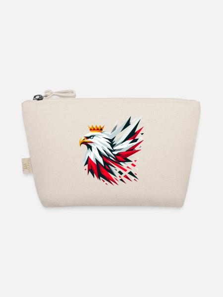 Poland Polska Eagle Flag Flag Geometry Gift - Organic Pouch - nature