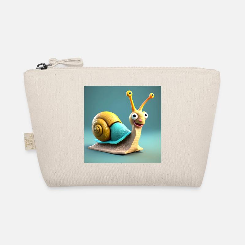 snail, slug, shell Organic Pouch