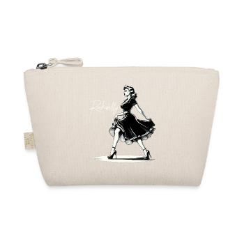Rockabilly Style Frau Kleid Pumps Retro Geschenk - Bio-Täschchen - Natur - Vorne