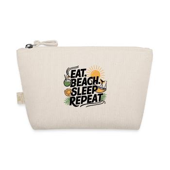 Eat Sleep Beach Repeat - Organic Pouch - nature - Front