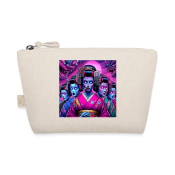 Cyberpunk Geisha gang - Bio-Täschchen - Natur - Vorne