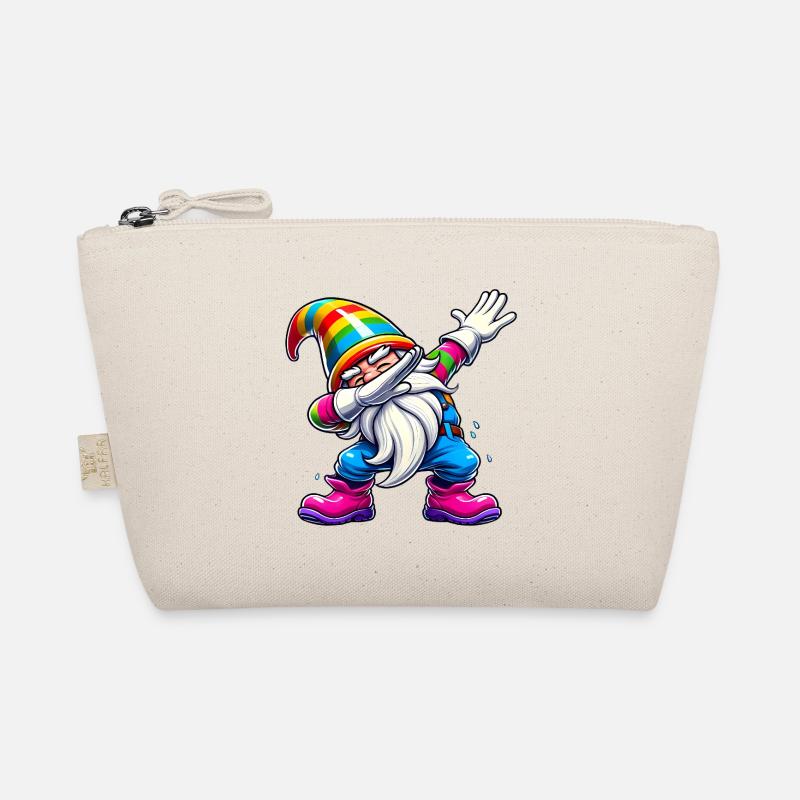 Dabbing Rainbow Gnome Funny Gift Organic Pouch