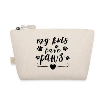 My Kids Have Paws – Pet Parent Statement Design - Organic Pouch - nature - Front