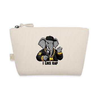 Éléphant Rappeur : Style Rap et Attitude ! - Trousse biologique - nature - Devant