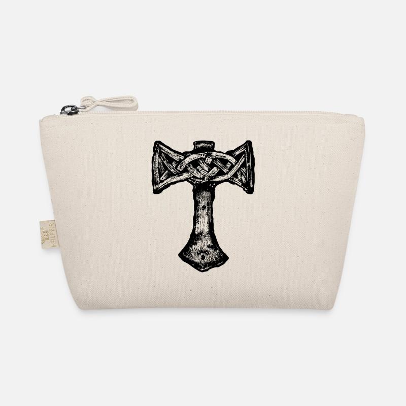 Mjöllnir Viking symbol - Organic Pouch - nature