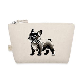 French Bulldog - Pet Dog Design - Organic Pouch - nature - Front
