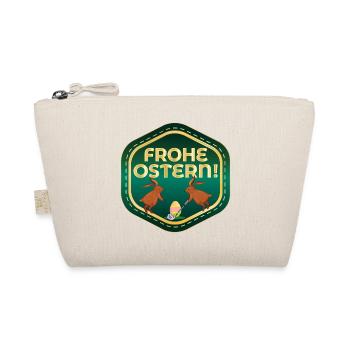 FROHE OSTERN OSTERHASE EIER GOLFSPIEL - Bio-Täschchen - Natur - Vorne