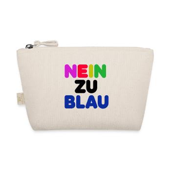 Nein zu blau 1 - Bio-Täschchen - Natur - Vorne