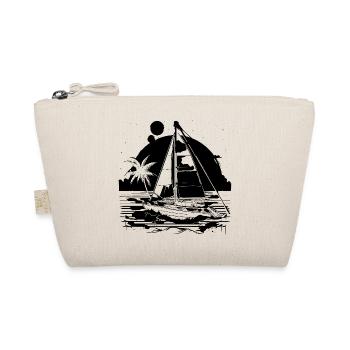 Sailing Drawing - Organic Pouch - nature - Front