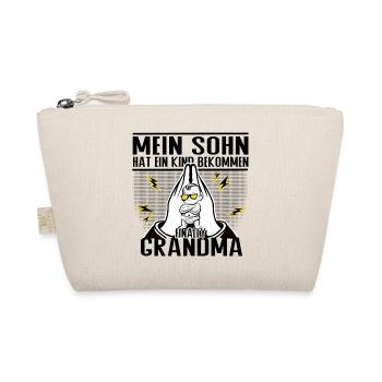 Endlich Oma – Mein Sohn hat ein Kind bekommen - Bio-Täschchen - Natur - Vorne