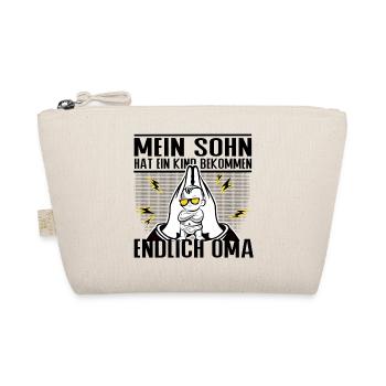 Endlich Oma – Mein Sohn hat ein Kind bekommen - Bio-Täschchen - Natur - Vorne