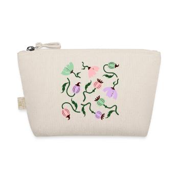 Bold Poppies Flowers L Floral Poppies Flowers - Organic Pouch - nature - Front