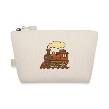 Retro-Lokomotive (links) - Bio-Täschchen - Natur - Vorne