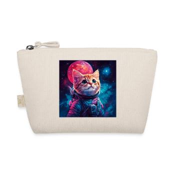 Cat astronaut pink space - Organic Pouch - nature - Front