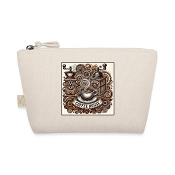Vintage Coffeehouse Vibes - Organic Pouch - nature - Front
