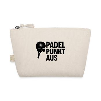 Padel. Punkt. Aus. – Statement Design - Bio-Täschchen - Natur - Vorne