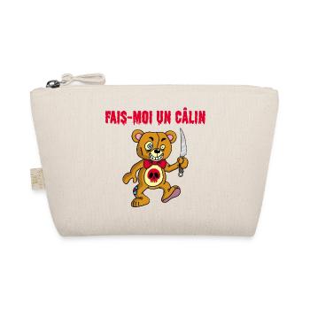 Ours en peluche psychopathe - Trousse biologique - nature - Devant