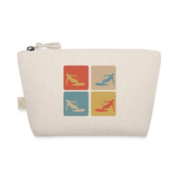 Retro Kitesurf Vibes - Organic Pouch - nature - Front
