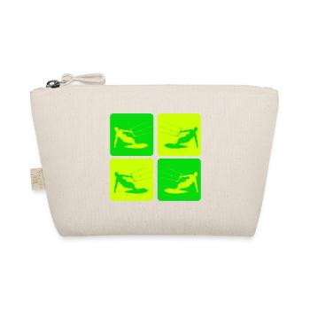 Kitesurfing Pop Art Style - Organic Pouch - nature - Front