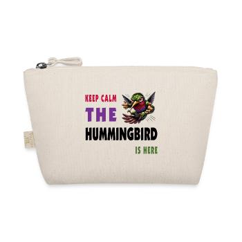 Keep calm - the hummingbird is here - Organic Pouch - nature - Front