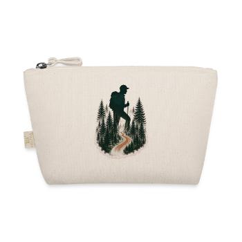 Cool hiker pattern - mountain hikes - Organic Pouch - nature - Front