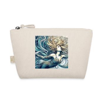 Mermaid Mermaid Blonde Art Nouveau Gift - Organic Pouch - nature - Front
