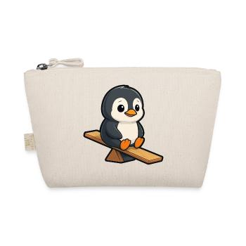 pingouin mignon sur le dessin animé du terrain de jeu à bascule - Trousse biologique - nature - Devant