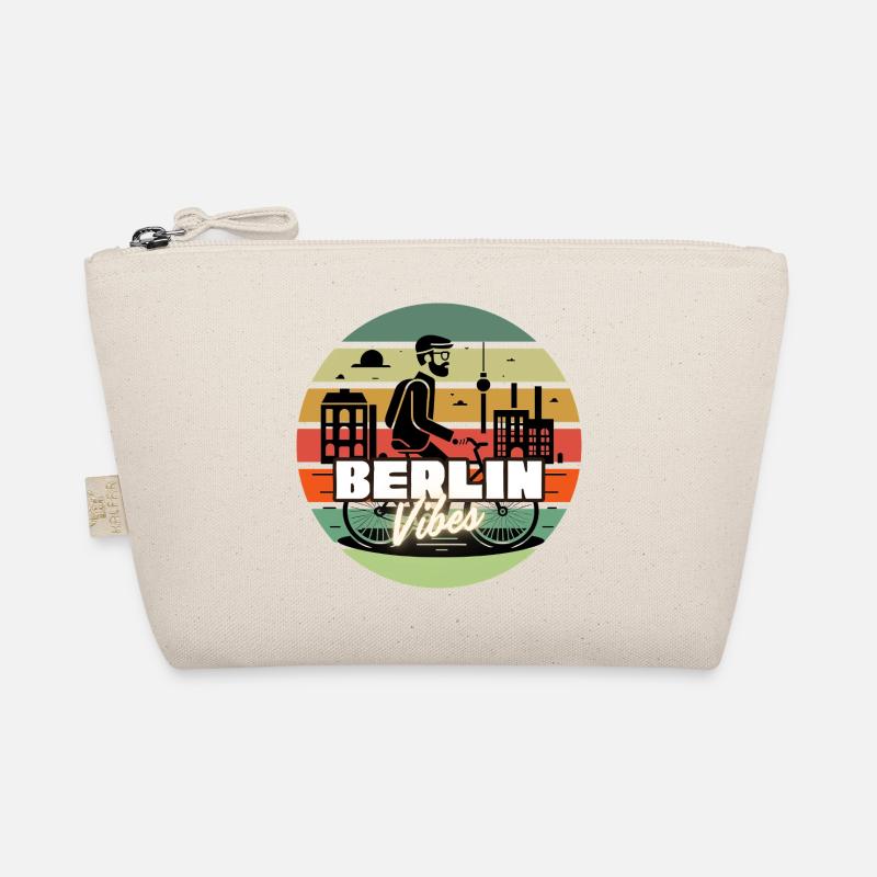 « Berlin Vibes » - Style rétro coucher de soleil Trousse biologique