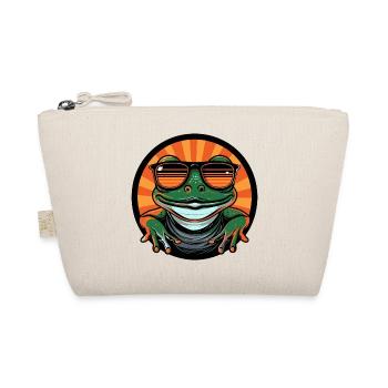 Frosch Cool Sommer - Bio-Täschchen - Natur - Vorne