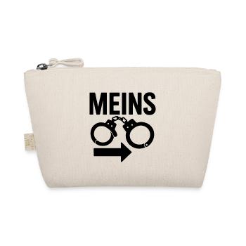 Lustiges Schwarz-Weiß Design - Bio-Täschchen - Natur - Vorne