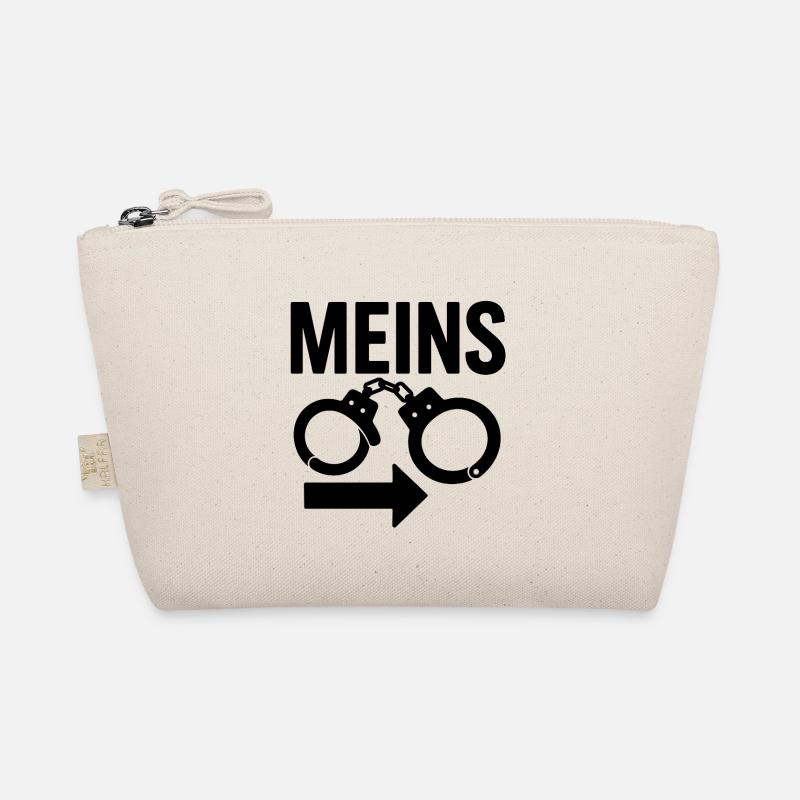 Lustiges Schwarz-Weiß Design Bio-Täschchen