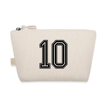Number 10 Sport Design Outline - Organic Pouch - nature - Front