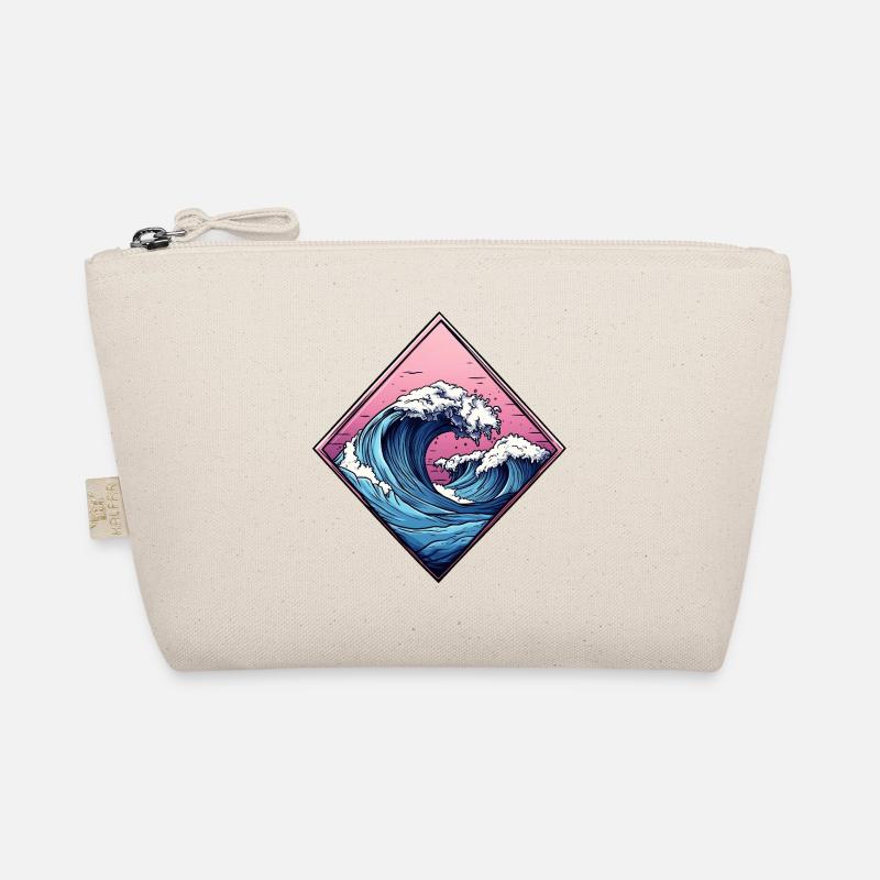 logo vague, forme de losange, dessin océan Trousse biologique