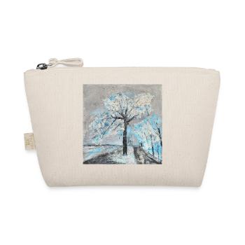 Winterlicher Baum in Aquarellstil - Bio-Täschchen - Natur - Vorne