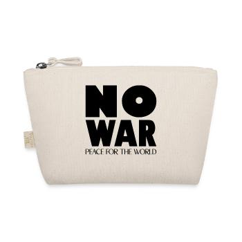NO WAR Peace for the world - Organic Pouch - nature - Front