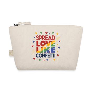 LGBTQIA+ Gay Pride T-Shirt Spread Love Like - Organic Pouch - nature - Front
