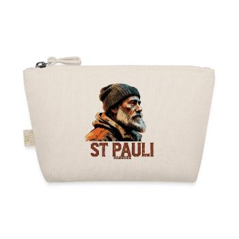 Old Man Captain Hamburg St Pauli Port Worker - Organic Pouch - nature - Front