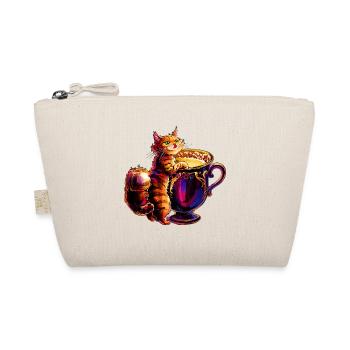 Katzen Design, Milch Tasse V1 - Bio-Täschchen - Natur - Vorne