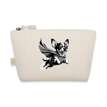 Super Dog Chihuahua Chi Chis Gift - Organic Pouch - nature - Front