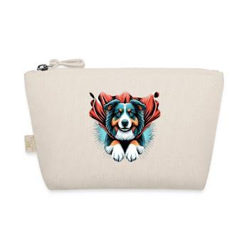 Super Dog Australian Shepherd Sheppie Gift - Organic Pouch - nature - Front